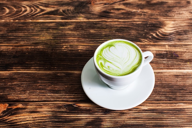 Zdjęcie puchar matcha latte