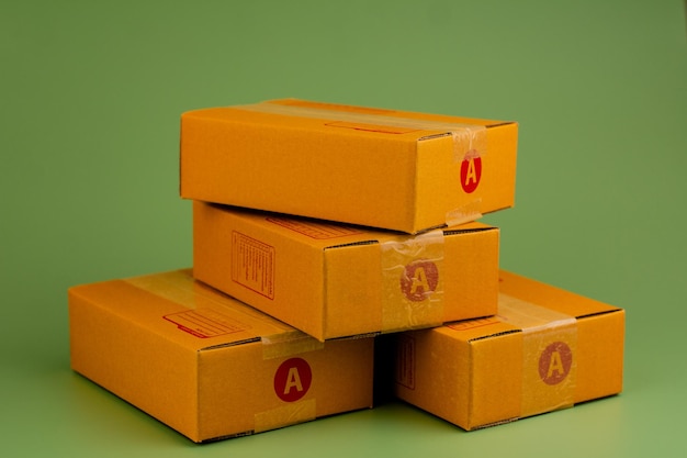Pudełko kartonowe Bęben dostawy Pudełko brązowe pudełko
