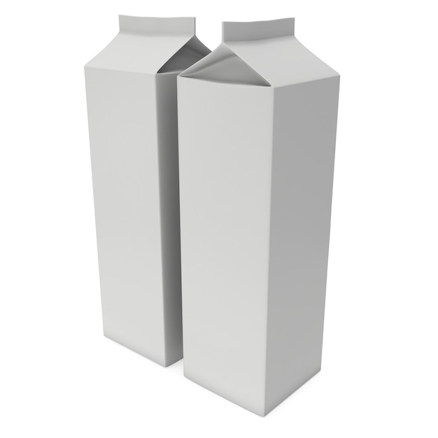 Pudełko na mleko lub sok 3d