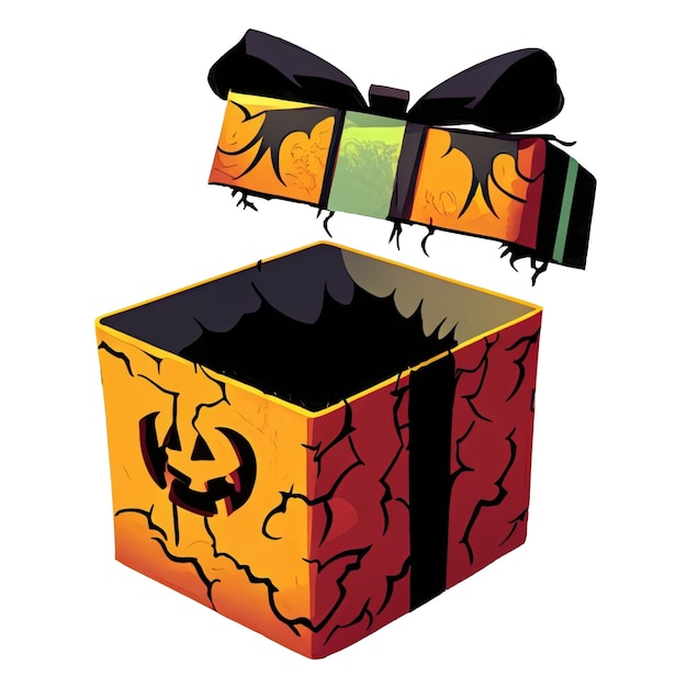 Zdjęcie pudełko na prezenty na halloween