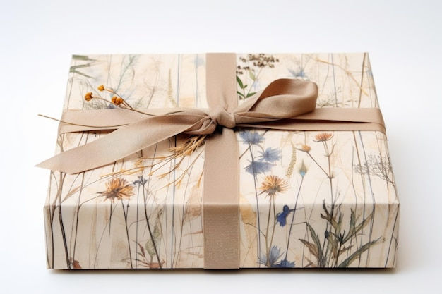 Pudełko na prezenty z materiałami do pakowania przyjaznymi dla środowiska