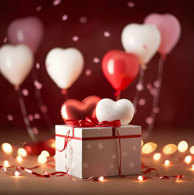 pudełko podarunkowe z sercem pudełka podarunkowe ze sercem valentines tło