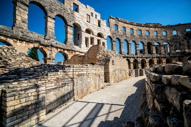 Pula Arena w Puli, Istria, Chorwacja, Europa.