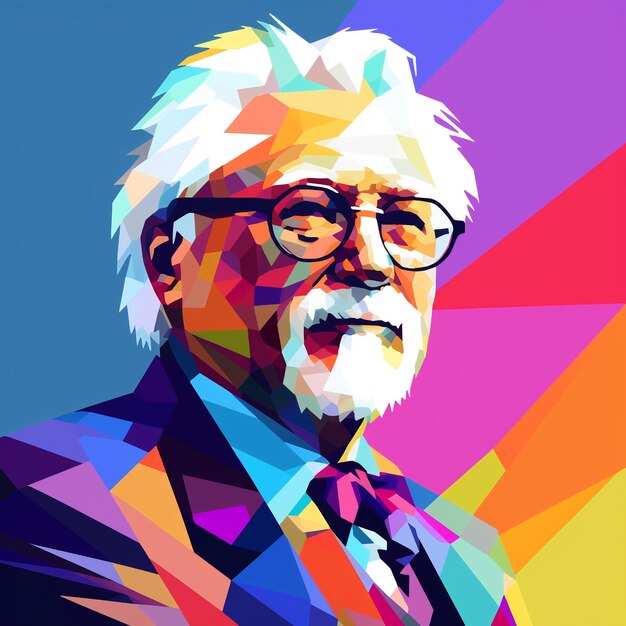 Pułkownik Harland Sanders w stylu Wpap Generative Ai