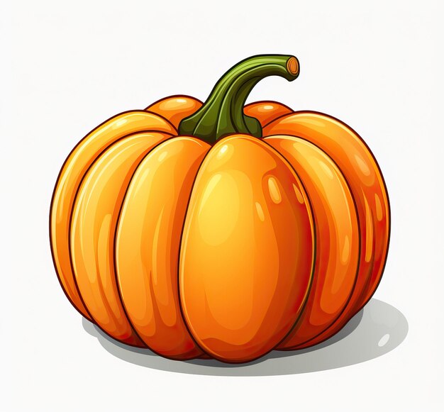 Pumpkin clipart obraz z mypictures w stylu verdadizmu uproszczona linia praca komiks