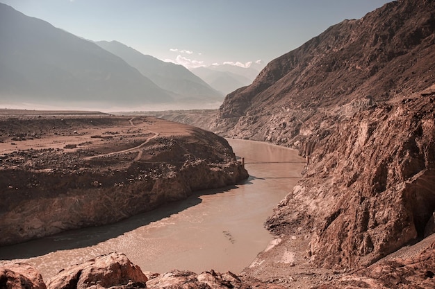 Punkt styku trzech pasm górskich w Himalajach Pakistanu, Hindukuszu i Karakorum