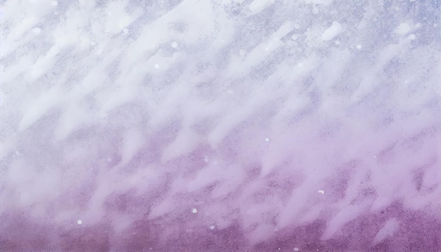 Purpurowe i białe tło z płatkami śniegu.