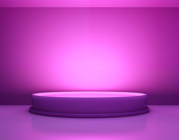 purpurowe podium produktu podium produktu z reflektorem