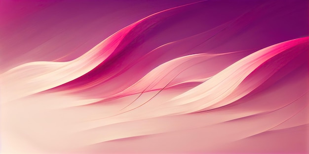 Purpurowy różowy płynny płyn o falistym kształcie z efektem rozmycia