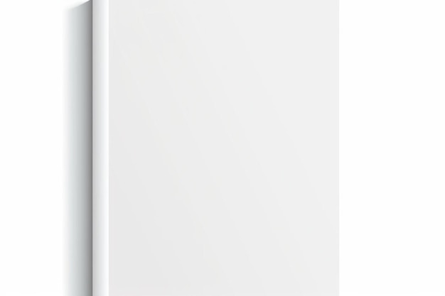 Zdjęcie pusta biała książka na białej powierzchni