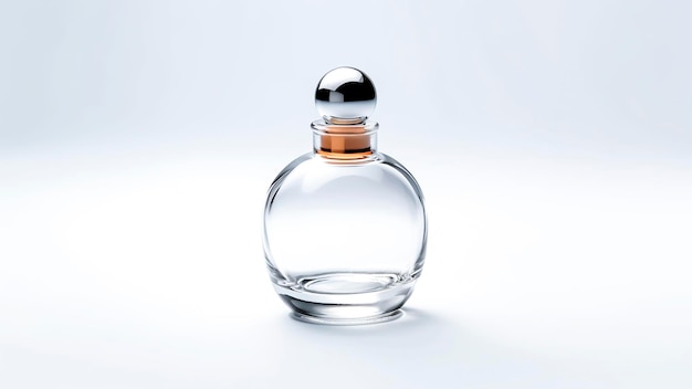 Pusta butelka perfum izolowana na białym tle
