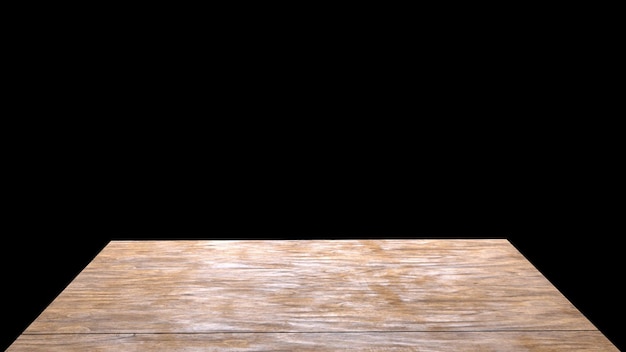 Pusta drewniana tekstura deska lub blat stołu widok na białym tle