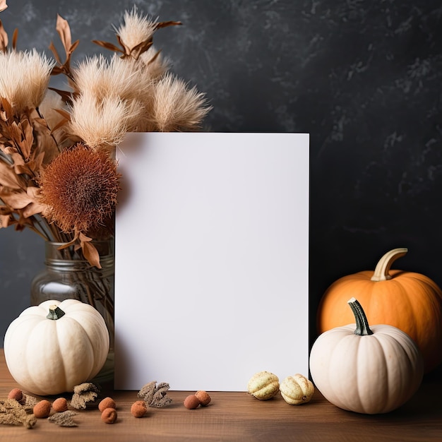 Zdjęcie pusta maketa płótna na halloween