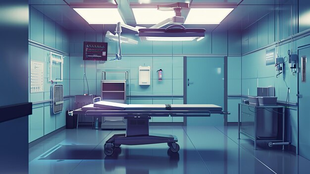 Zdjęcie pusta sala operacyjna w szpitalu.