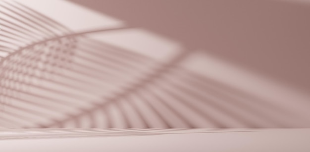 Pusta sala sceniczna na prezentację produktów kosmetycznych ilustracja 3d renderująca rozmycie tła światła i cienia sceny betonu