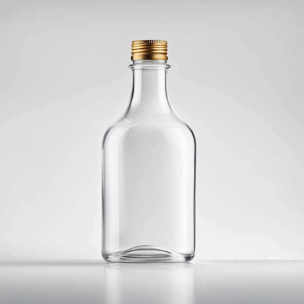 pusta szklana butelka obiekt przezroczysty