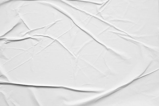 Puste białe zmięty i pognieciony papier plakat tekstura tło