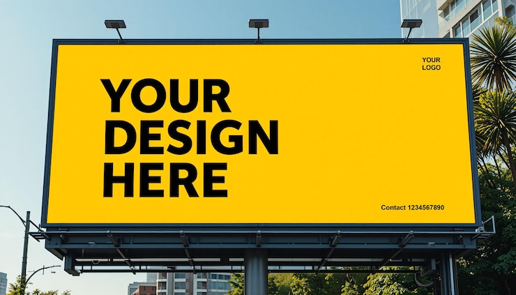 Zdjęcie puste billboardy reklamowe
