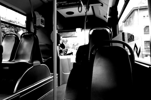 Zdjęcie puste miejsca w autobusie