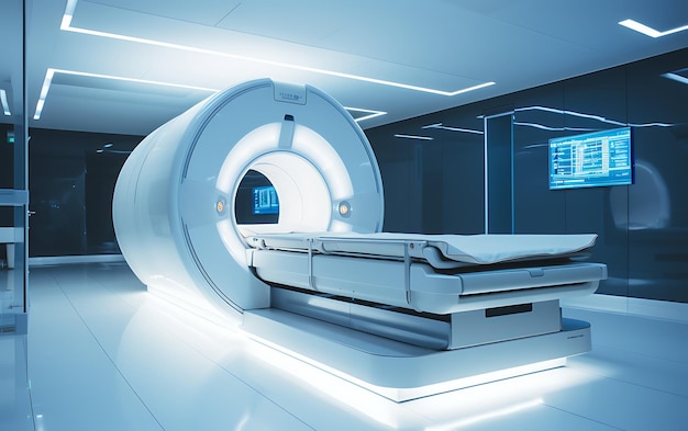 Puste nowoczesne obrazowanie metodą rezonansu magnetycznego MRI Hightech