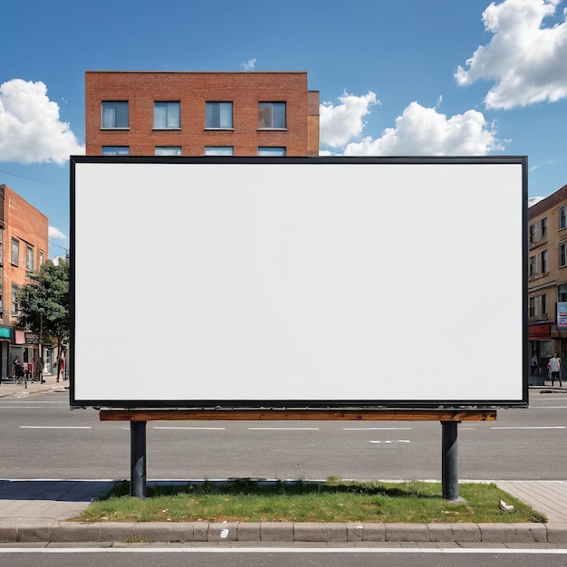 pusty billboard na ulicy
