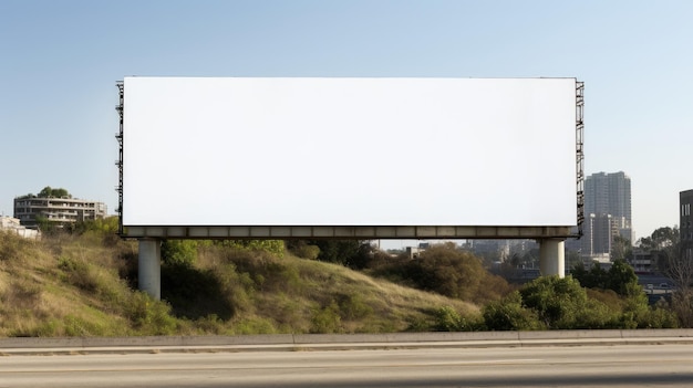 Zdjęcie pusty billboard płótno na twoją wiadomość