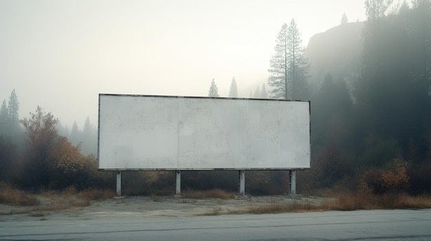 Pusty billboard płótno na Twoją wiadomość