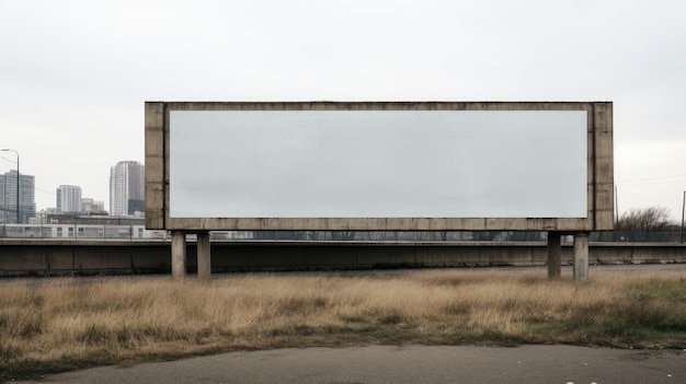 Zdjęcie pusty billboard płótno na twoją wiadomość