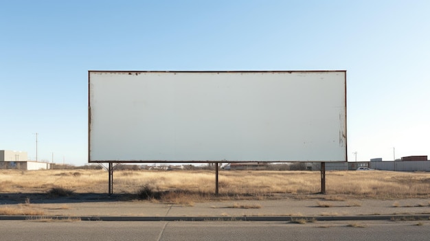 Zdjęcie pusty billboard płótno na twoją wiadomość