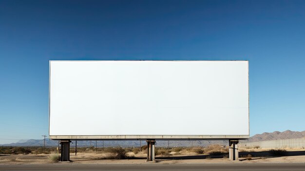 Zdjęcie pusty billboard płótno na twoją wiadomość