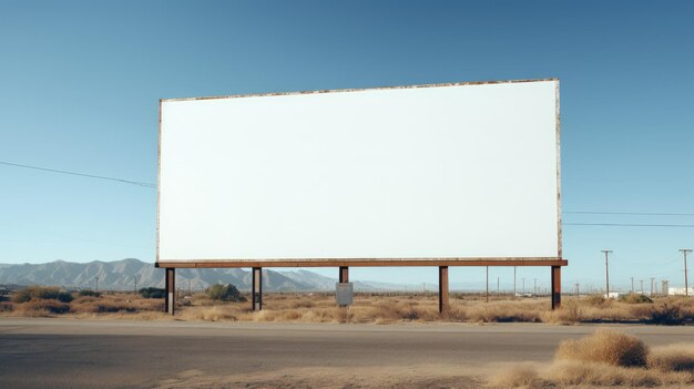 Zdjęcie pusty billboard płótno na twoją wiadomość