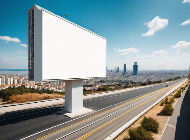 Zdjęcie pusty model billboardu realistyczny