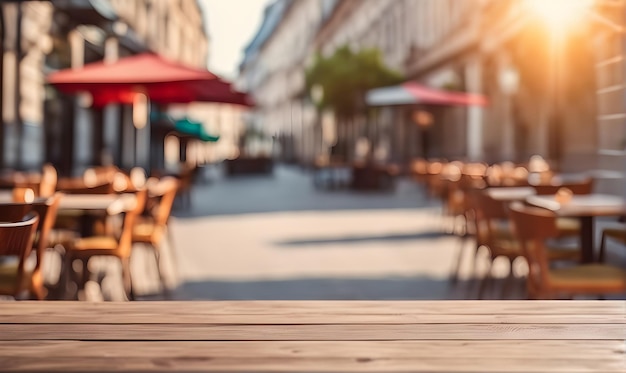 Pusty stół restauracyjny wszechstronny szablon makiety produktu