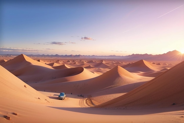 pustynia gobi żółty piasek przyroda pejzaż pustynna tapeta ilustracja światowej sławy