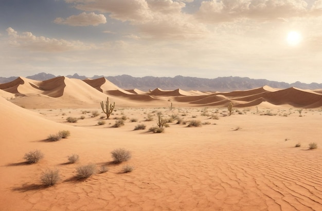 pustynny piasek sahara krajobraz tła