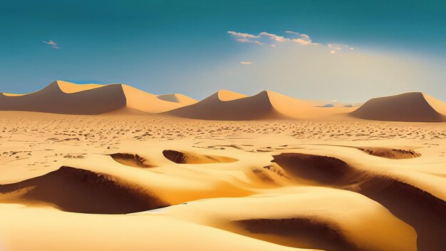 Pustynny żółty piasek natura krajobraz pustyni tapeta