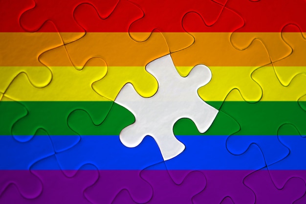 Puzzle Niekompletnej Flagi Dumy Lgbt