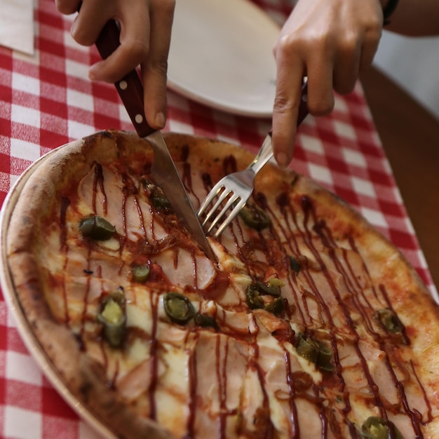 Pyszna pizza Mieszanka Włoskie jedzenie