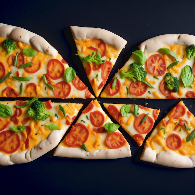 Pyszna pizza wygenerowana AI