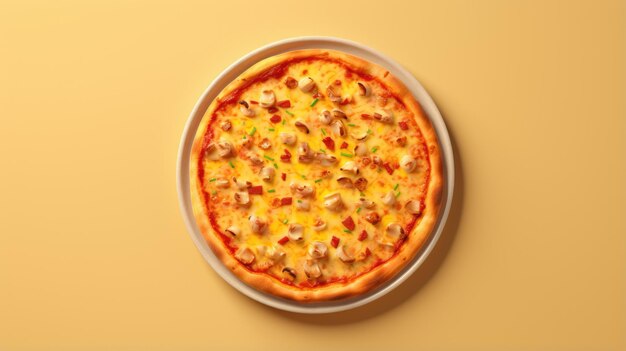Pyszna pizza z chrupiącą skorupą, roztopionym serem i różnorodnymi dodatkami z pewnością zaspokoi twój głód i sprawi, że będziesz się czuł zadowolony.