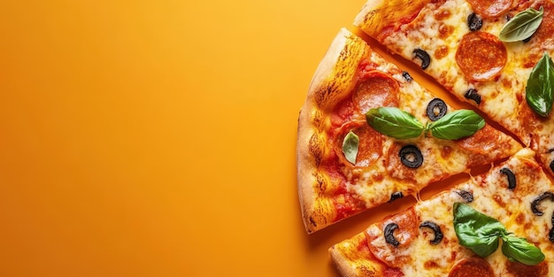 Pyszna pizza z pepperoni.