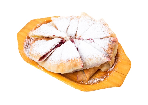 Pyszne ciasto francuskie z wiśnią