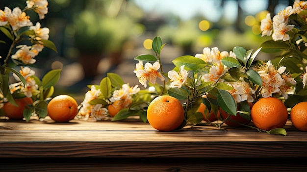 Zdjęcie pyszne, piękne, zdrowe, ekologiczne, soczyste, witaminowe owoce, pomarańcze z zielonymi gałęziami.