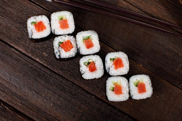 Pyszne role sushi