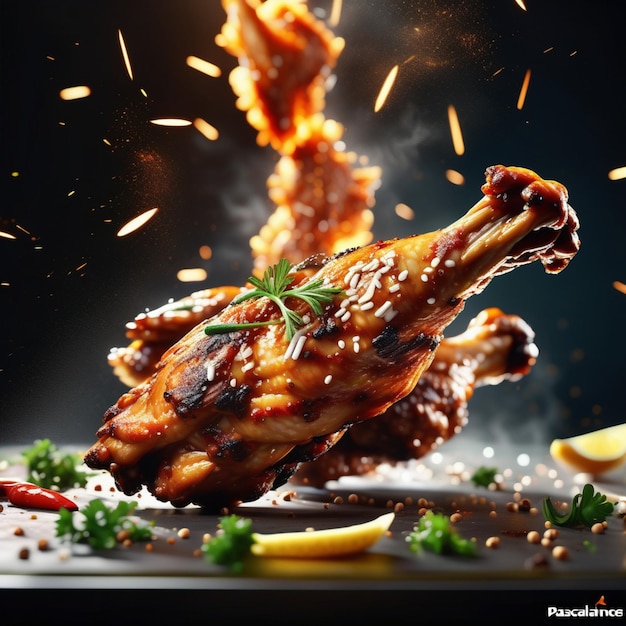 Pyszne skrzydełka z kurczaka BBQ to popularna przystawka do grillowania lub pieczenia chrupiących skrzydełek kurczaka
