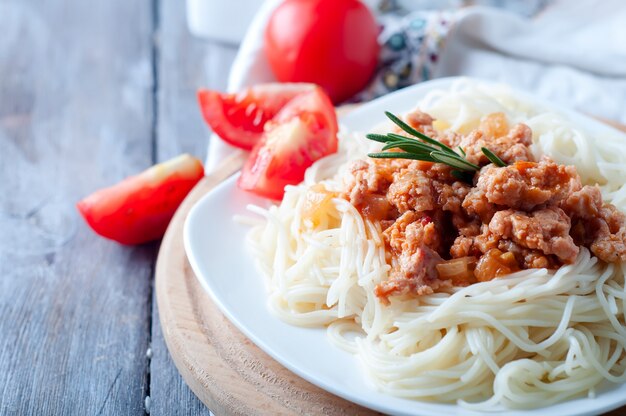 Pyszne spaghetti z bekonem