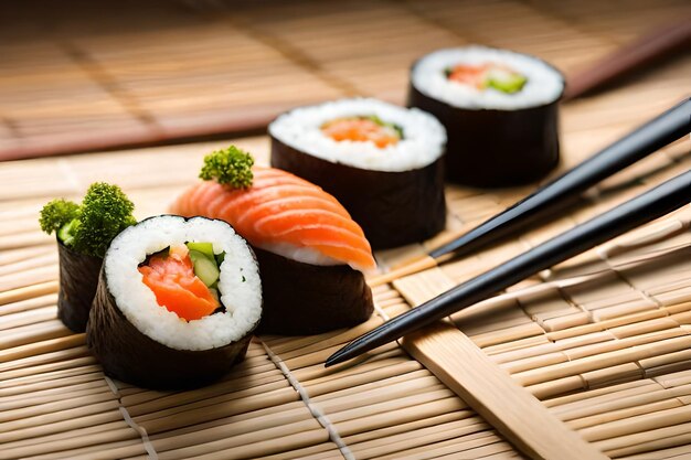 Zdjęcie pyszne zdjęcie sushi