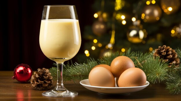 Pyszny eggnog z cynamonem i orzeszkiem muszkatowym na zimowe wakacje