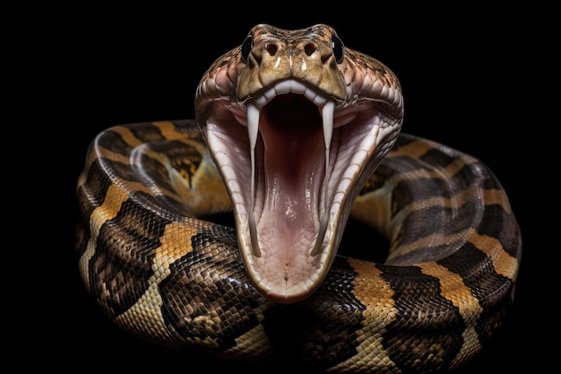 Python z szeroko otwartymi ustami