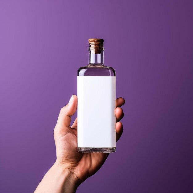Quantumpunk Gin Bottle Minimalistyczna krytyka kultury konsumpcyjnej